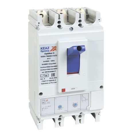 Выключатель автоматический OptiMat D630F-TM320-УХЛ3 | 291469 КЭАЗ