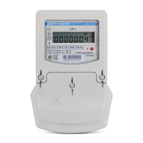 Счетчик CE101 S6 145 1ф 1тариф. Энергомера 101001003013256