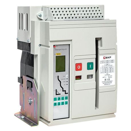 Выключатель автоматический ВА-450 1600/1600А 3P 65кА стационарный v2 | mccb450-1600-1600-v2 EKF