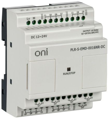 Логическое реле PLR-S ONI. Модуль расширения 16 каналами релейного вывода. Напряжение питания 12-24 В DC - PLR-S-EMD-0016NR-DC IEK