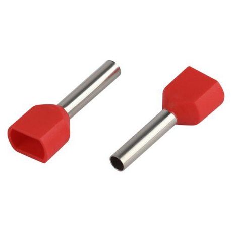 Эра Б0063340 Наконечник-гильза двойн НШвИ(2) 1.0-10 с изолированным фланцем (уп.50шт)