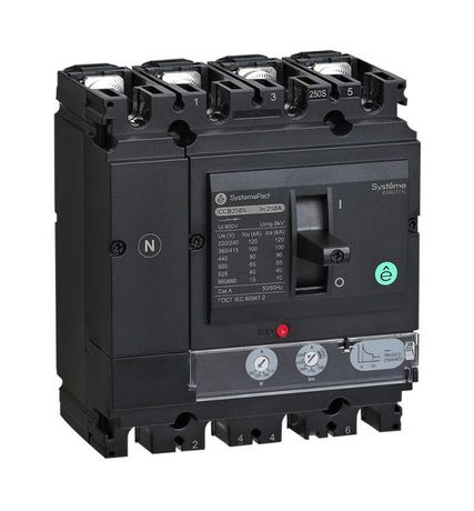 Выключатель автоматический SYSTEMEPACT CCB100 36кА 4P4D TMD63 рычаг SE SPC100F063L4DF APC