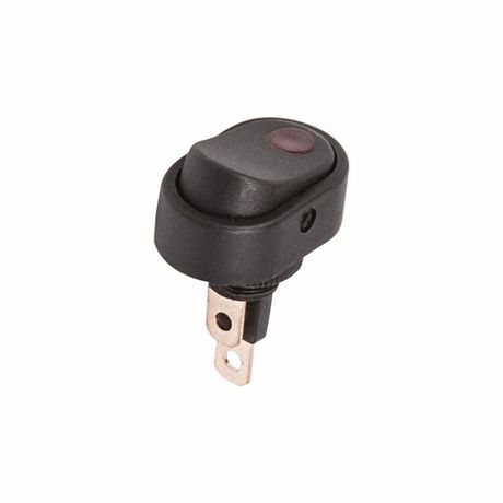 Выключатель клавишный 12В 30А (3с) ON-OFF черн. ОВАЛ с красн. подсветкой (RWB-523 ASW-20D-2) Rexant 36-2715 MEET