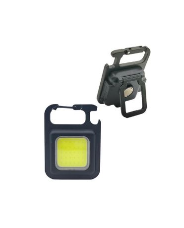 Фонарь брелок аккум/6ВтCOB/Li-po200mAh/USBtypeC/открывалка/магнит/карабин/подстав - KOC207Lit Космос