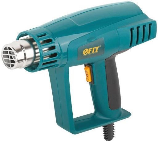 Фен технический 2000Вт; 250/500град.; 250/550 л/мин; рез. накл.; коробка FIT 80607 РОС
