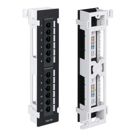 WR-PL-12-C5E-WL-D Патч-панель настенная, 12 портов RJ-45, кат., 5е, с подставкой | 505211 WRLine