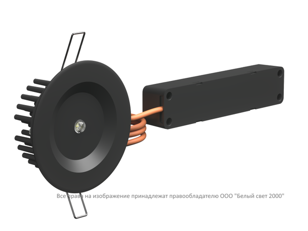 Светильник аварийный BS-ARUNA-10-L1-ELON IP65 Black Белый Свет a31781