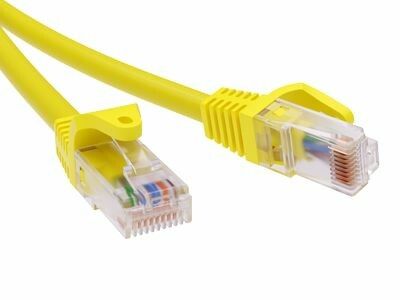 Патч-корд неэкранированный CAT6 U/UTP 4х2, LSZH, желтый, 0.5м | RN6UU4505YL DKC ДКС