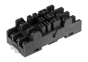 Розетка с винтовыми клеммами (под шайбу) для реле 62.31, 62.32, 62.33, в комплекте металлическая клипса 092.53, версия: черный цвет (заказ минимум/кратно 1000шт) - 92.43.10SMA FINDER 924310SMA