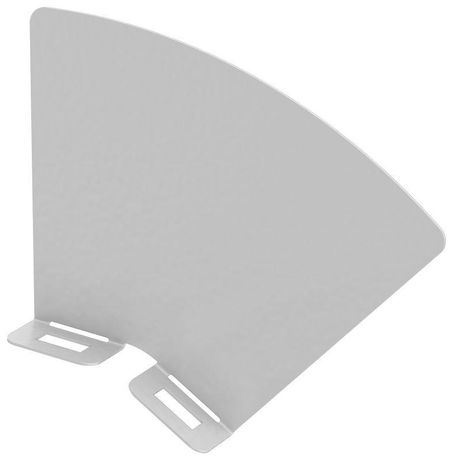 Перегородка разделительная 100мм поворота вертикал. внешн. 45град. RAL 9016 IEK CRP40-0-45-100-9016