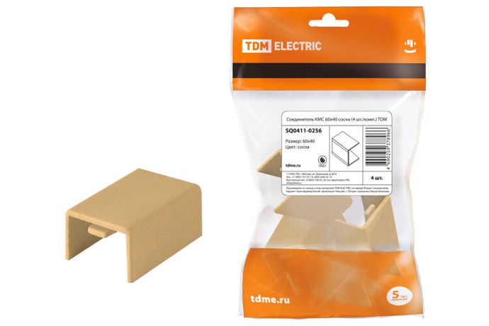 Соединитель КМС 60x40 сосна (4 шт./комп.) | SQ0411-0256 TDM