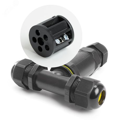 Соединитель-коннектор для проводов трехконтактный, водонепроницаемый, LD530 | 49116 STEKKER FERON