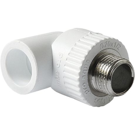 Угольник комбинированный 32x1/2' НР переходной, полипропиленовый PPR, белый - PA27015 PRO AQUA