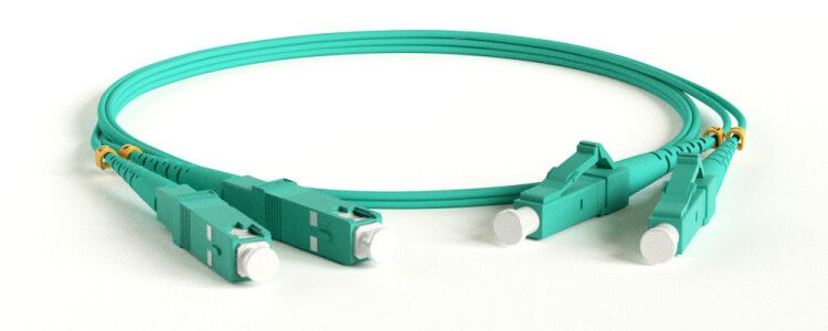 Патч-корд FC-D2-503-LC/PR-SC/PR-H-20M-LSZH-AQ волоконно-оптический (шнур) MM 50/125(OM3), LC-SC, duplex, 10G, LSZH, 20 м | 42834 Hyperline