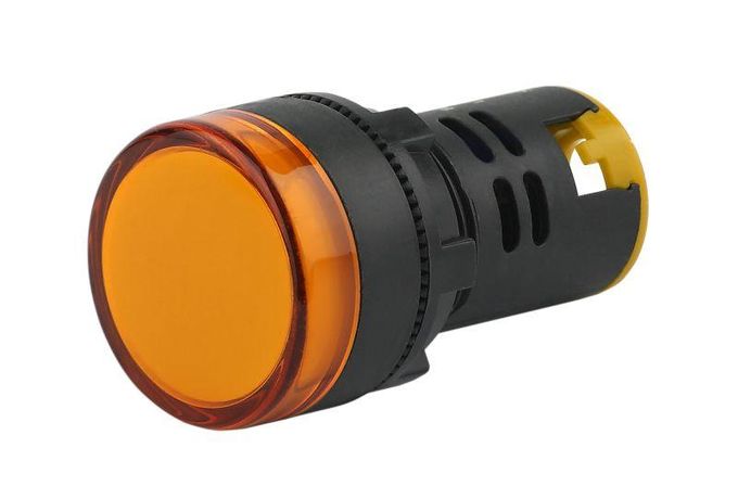 Лампа AD22DS(LED)матрица d22мм желтый 230В (10/1000/12000) | Б0045617 ЭРА