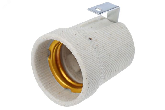 Патрон керамический E27 с держателем | 11-8867 Rexant MEET