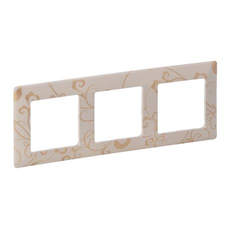 Рамка 3-м Valena Life универсальная ампир беж. Leg 754113 Legrand