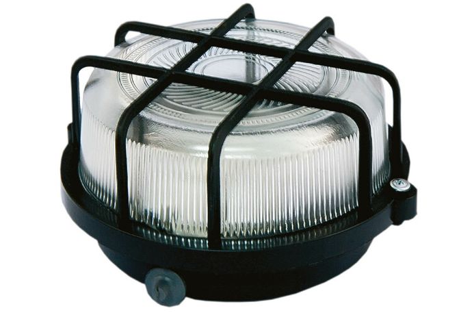 Светильник НПП 03-005.04 У3 100Вт ЛН E27 IP54 сетка-квадрат черный | SQ0311-0002 TDM