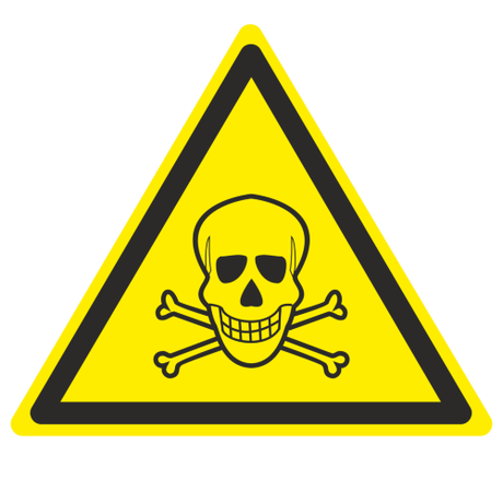 Знак W 03 "Опасно. Ядовитые вещества" 200х200х200 мм, пластик ГОСТ Р 12.4.026-2001 | pn-w-03 EKF