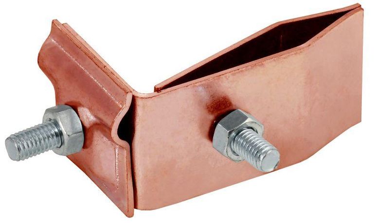 Держатель проводника круглого 6-10мм для фальца угловой h=70мм медь IEK - ZDP80-50-2-16-70