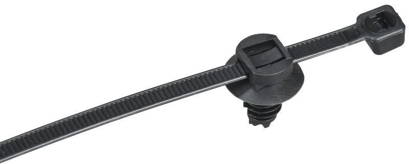 Хомут P6.6 с креплением на елочку черный 4.8х200мм 100шт/упак IEK - UHH16-D048-200-100-K02