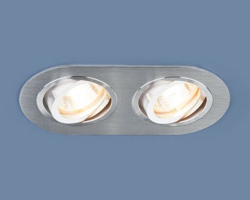 Светильник встраиваемый карданный 1061/2 MR16 SL серебро округлый | a036418 Elektrostandard