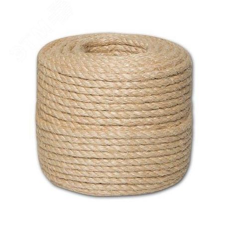 Канат джутовый тросовой свивки 6,0мм, катушка 250 м | 125606 Tech-KREP
