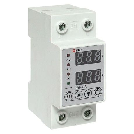 Реле напряжения и тока с дисп. RVb 40A EKF - rvb-m40a