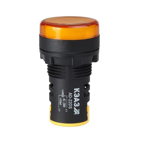 Лампа AD22DS(LED) матрица D22мм желтый 24В AC/DC | 303937 КЭАЗ