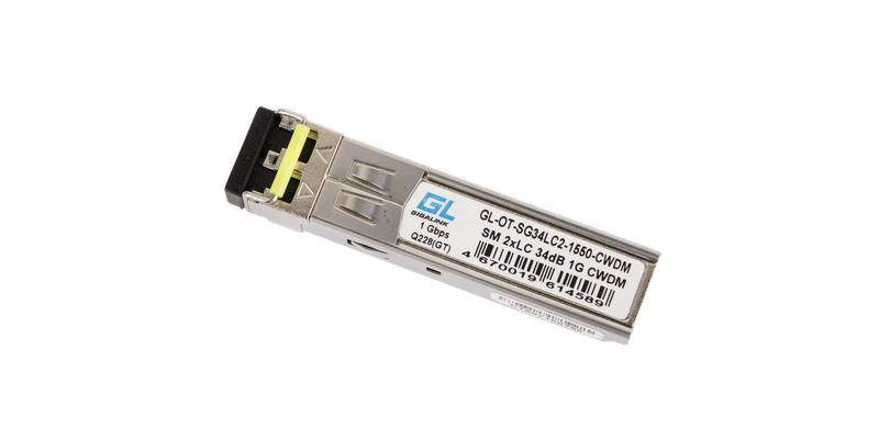 Модуль SFP CWDM 1Гбит/с два волокна SM 2xLC 1590нм 34dB NIKOMAX GL-OT-SG34LC2-1590-CWDM GIGALINK