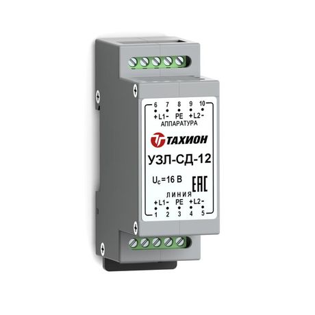 Устройство защиты коаксиальных симметричных и питающих линий(12/24В) УЗЛ-К Тахион 20111