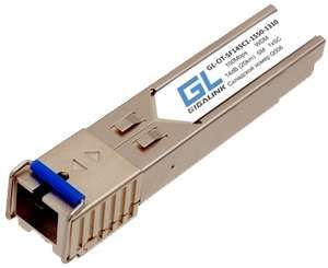 Модуль SFP WDM 100/155Мбит/с одно волокно SM SC Tx:1310/Rx:1550нм 14дБ до 20км GIGALINK GL-OT-SF14SC1-1310-1550