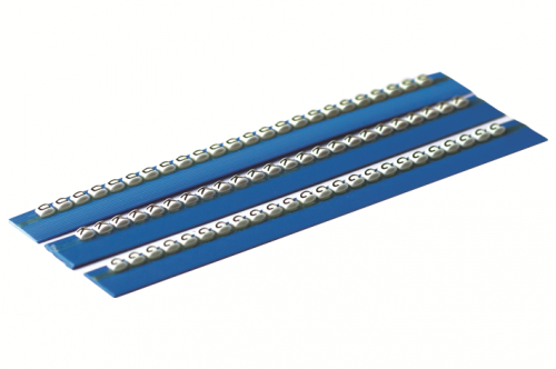 Планка маркировочная 2.3мм буквы (P) черный/белый QUADRO (5шт) - BL117MPPBW ДКС