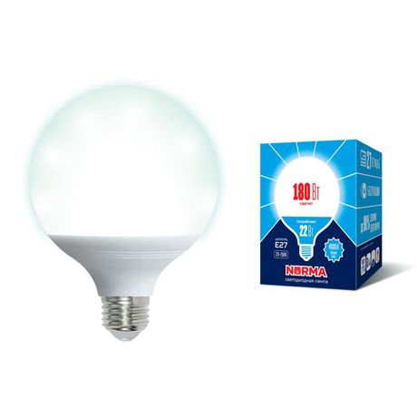 Лампа светодиодная LED-G120-22W/4000K/E27 /FR/NR Norma 22Вт матовая 4000К нейтр. бел. E27 (упак. картон) Volpe UL-00004876 Uniel