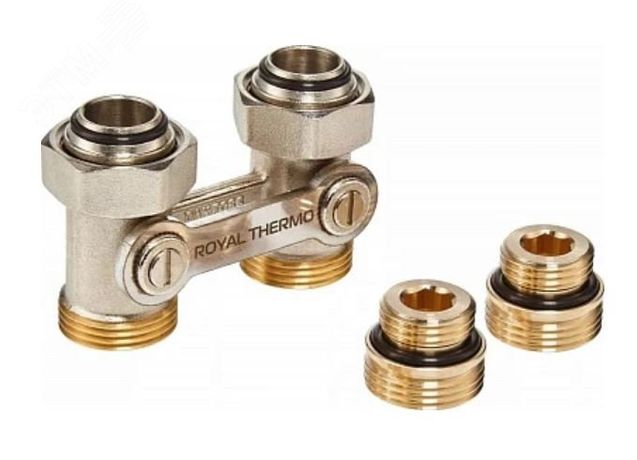 Узел нижнего подключения прямой 1/2дюйм х3/4дюйм EK Royal Thermo НС-1281631 RTE 07.00001 Royal Thermo арт. НС-1281631