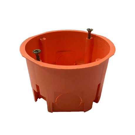 Коробка установочная СП 68х45 IP30 для сплошных стен негорюч. оранж. ГУСИ С3М2 Нг Евро GUSI