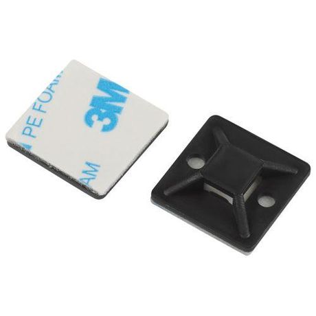 Площадка самоклеящаяся под хомуты 30х30мм черн. NO-225-312 (уп.10шт) Эра Б0066684