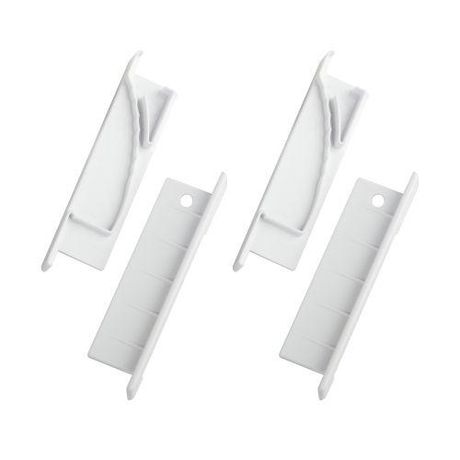 Набор заглушек 6814-3 для профиля 6814 2шт глухие с отверстием | Б0062787 ЭРА