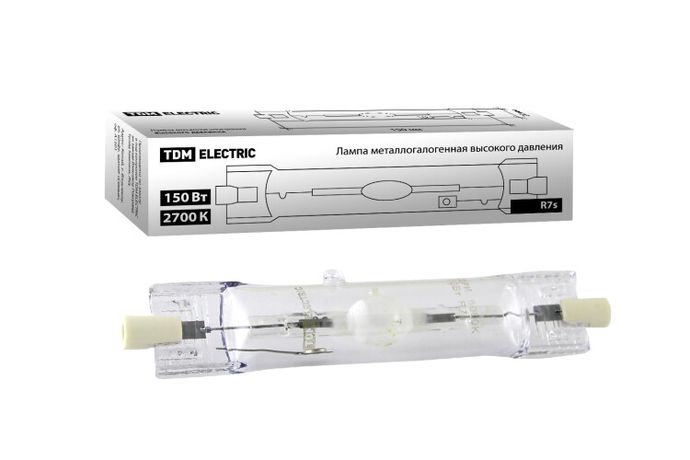 Лампа металлогалогенная МГЛ 150Вт RX7s 2700К | SQ0325-0013 TDM