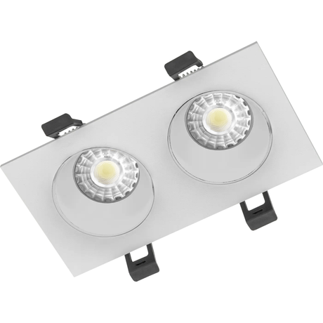 Рамка двойная ADJUSTABLE UGR/R белая/белая | 2902000120 Световые Технологии