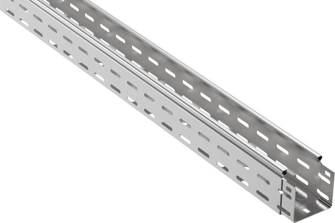 Лоток перфорированный 80х80 L2000 сталь 0.7мм оцинк. ИЭК CLP10-080-080-2 IEK
