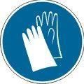 Знак наклейка M06 "Работать в защитных перчатках" (200х200) ГОСТ 12.4.026-2015 PROxima| an-m-06 | EKF