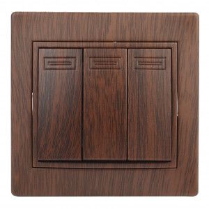 Выключатель 3-кл. СП Plano 10А IP20 1-106-10 250В венге Intro Б0030052 ЭРА