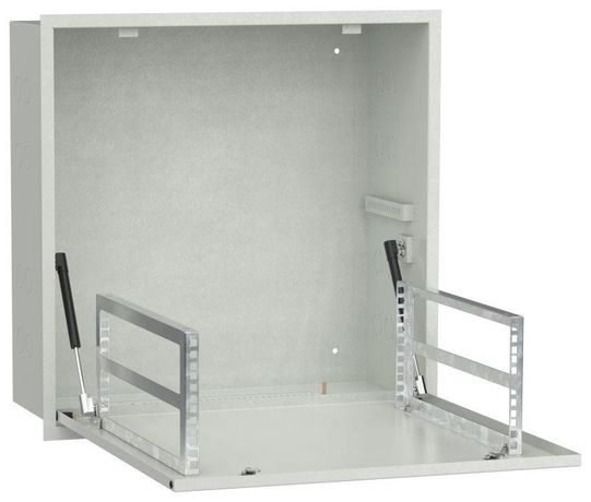 Шкаф встраиваемый потол. 4U 600х600мм дверь метал. Сер. LINEA R ITK LR35-4U66-MF IEK