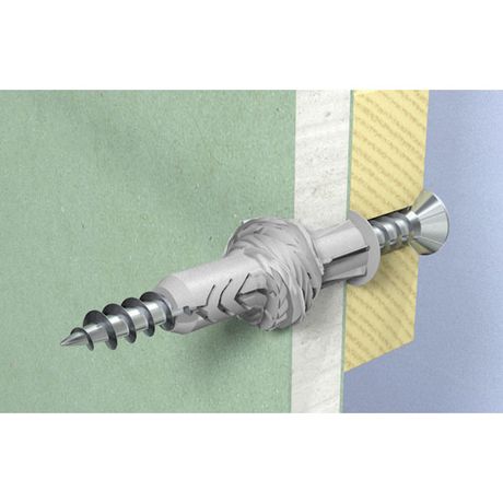 Дюбель универсальный UX 10х60 R S/20 с кромкой (дюбель + шуруп) - 94761 Fisher