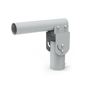 Кронштейн для уличных светильников 200*205*100мм на трубу до D58мм/консоль D48мм серый 1/2 | 903265106 Gauss