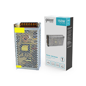 Блок питания для светодиодной ленты 150 Вт AC 176-264В Uвых 12В IP20 199х98х42мм Basic - BT506 Gauss