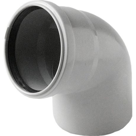 Отвод 50 67 град, для внутренней канализации, серый - 100567 PRO AQUA