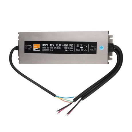 Драйвер (блок питания) для светодиодной ленты BSPS 12V33,30A=400W IP67 5 л.гар. | .5062108 Jazzway