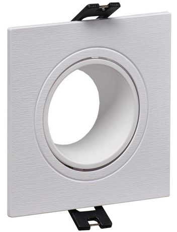 Светильник 4101 встраиваемый декоративный под лампу MR16 квадрат пластиковый белый - LT-UVB0-4101-GU05-1-K01 IEK